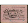 46 - Souillac - Boulangerie Combes - Bon pour 1 kg. de pain - Etat : TTB