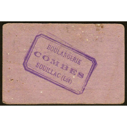 46 - Souillac - Boulangerie Combes - Bon pour 1 kg. de pain - Etat : TTB