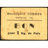 46 - Souillac - Boulangerie Combes - Bon pour 1 kg. de pain - Etat : TB