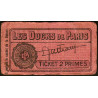 75 - Paris - Les Docks Parisiens - Ticket 2 primes - 1e type - Etat : TB