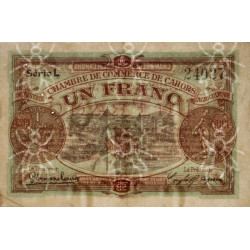 Cahors (Lot) - Pirot 35-24 - 1 franc - Série L - 17/09/1919 - Etat : TTB