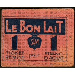 75 - Paris - Société Laitière Maggi - 1 franc d'achat - Etat : TB