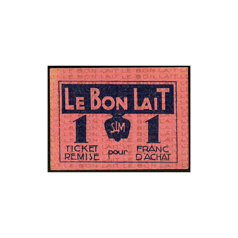 75 - Paris - Société Laitière Maggi - 1 franc d'achat - Etat : SPL
