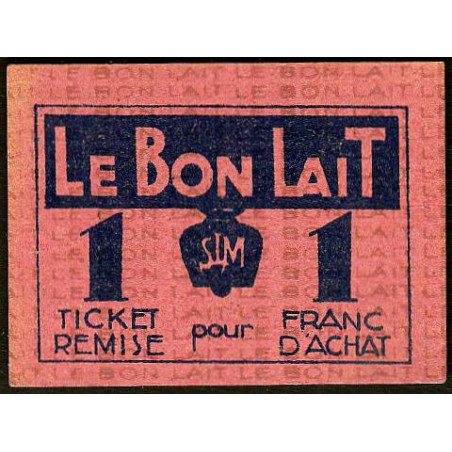 75 - Paris - Société Laitière Maggi - 1 franc d'achat - Etat : SPL