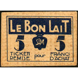 75 - Paris - Société Laitière Maggi - 5 francs d'achat - Etat : TTB+