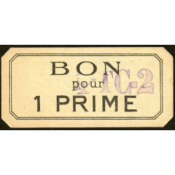 75 - Paris - Primistère Parisien - Bon pour 1 prime - Etat : SUP