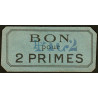 75 - Paris - Primistère Parisien - Bon pour 2 primes - Etat : SUP