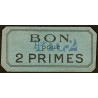 75 - Paris - Primistère Parisien - Bon pour 2 primes - Etat : SUP