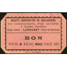 82 - Larrazet - Sté Coopérative de Boulangerie - Bon pour 2 kilos 500 pain bis - 1920/1930 - Etat : SUP+