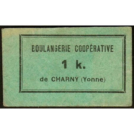 89 - Charny - Boulangerie Coopérative - 1 K. - Etat : SUP+