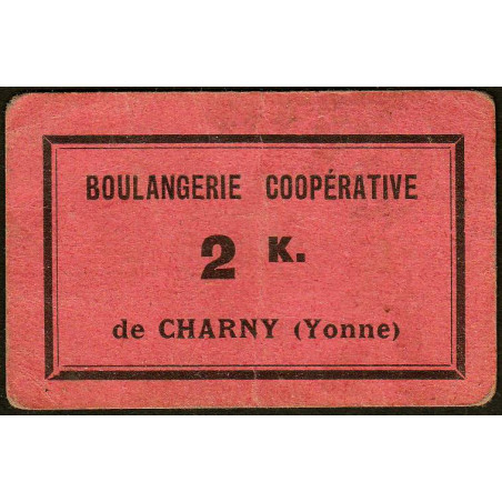 89 - Charny - Boulangerie Coopérative - 2 K. - Etat : TTB+