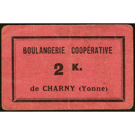 89 - Charny - Boulangerie Coopérative - 2 K. - Etat : TTB+