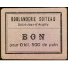 17 - St-Jean d'Angely - Boul. Coiteau - Bon pour 0 kil. 500 de pain - Etat : SUP