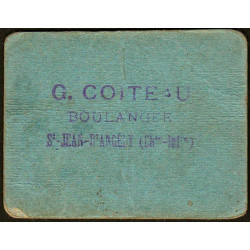 17 - St-Jean d'Angely - Boul. Coiteau - Bon pour 3 kil. de pain - Etat : TB+