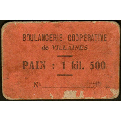 53 - Villaines - Boulangerie Coopérative - Pain : 1 kil. 500 - Etat : B+