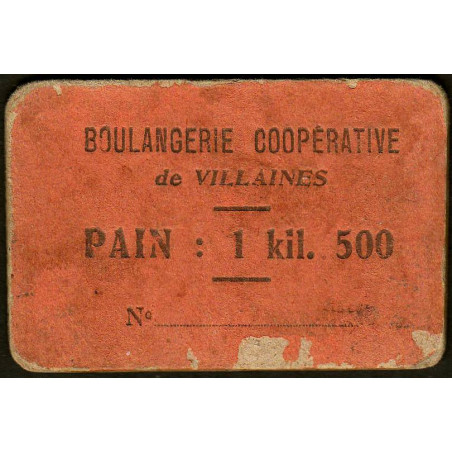 53 - Villaines - Boulangerie Coopérative - Pain : 1 kil. 500 - Etat : B+