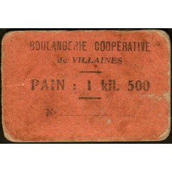 53 - Villaines - Boulangerie Coopérative - Pain : 1 kil. 500 - Etat : TB-