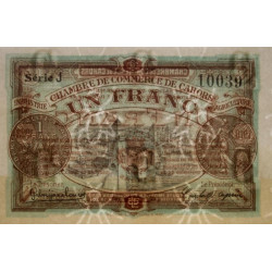 Cahors (Lot) - Pirot 35-22 - 1 franc - Série J - 07/11/1918 - Etat : SUP