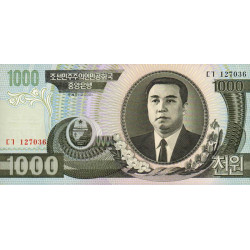 Corée du Nord - Pick 45a_1 - 1'000 won - 2002 - Etat : NEUF