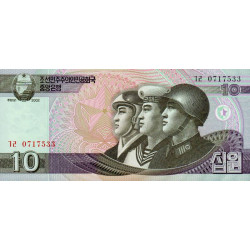 Corée du Nord - Pick 59a - 10 won - 2002 (2009) - Etat : NEUF