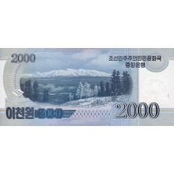 Corée du Nord - Pick CS 16_1 - 2'000 won - Série ㅂㅋ - 2008 (2012) - Commémoratif - Etat : NEUF