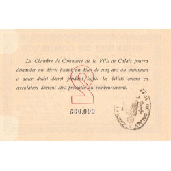 Calais - Pirot 36-5 - 2 francs - Sans série - 22/08/1914 - Etat : SPL