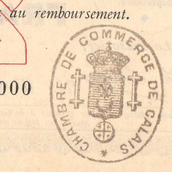Calais - Pirot 36-5 - 2 francs - Sans série - 22/08/1914 - Etat : SUP+