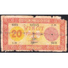 Djibouti - Pick 15 - 20 francs - Série Z.22 - 1944 - Etat : AB