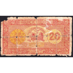 Djibouti - Pick 15 - 20 francs - Série Z.22 - 1944 - Etat : AB