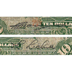 Chine - Central Bank of China - Pick 197a - 10 yüan - 1928 - Etat : B+