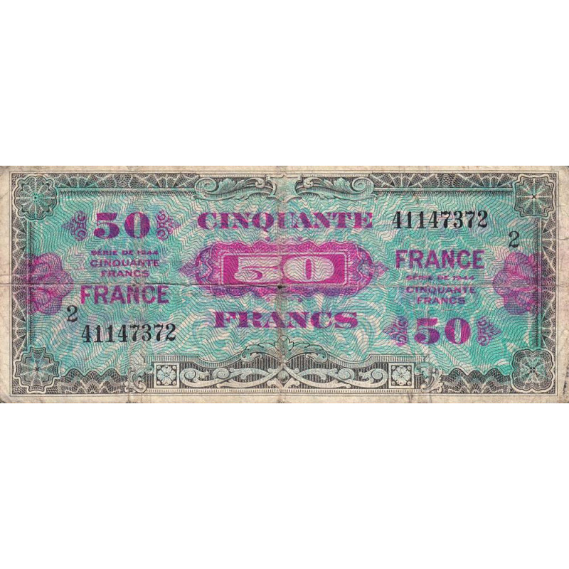 VF 24-02 - 50 francs - France - 1944 (1945) - Série 2 - Etat : B+