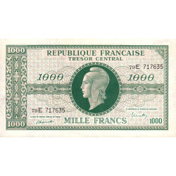 VF 13-02 - 1000 francs - Marianne - 1945 - Série 79E - Etat : SUP+