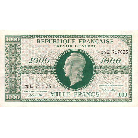 VF 13-02 - 1000 francs - Marianne - 1945 - Série 79E - Etat : SUP à SUP+