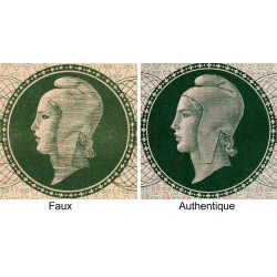 VF 12- VF 13 - 1000 francs - Marianne - 1945 - Sans série - Paire de faux - Etat : NEUF