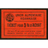 42 - Roanne - Union Alimentaire - Ticket 5 fr. d'achat - Etat : SUP
