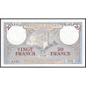 Maroc - Pick 18b_2 - 20 francs - Série Q.1481 - 09/11/1942 - Etat : SUP
