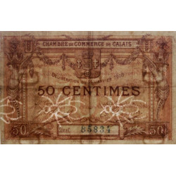 Calais - Pirot 36-28 - 50 centimes - Série C - 14/01/1916 (1917) - Etat : TB