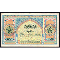 Maroc - Pick 27_2 - 100 francs - Série P313 - 01/08/1943 - Etat : TTB-