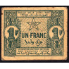 Maroc - Pick 42 - 1 franc - 06/04/1944 - Etat : TTB