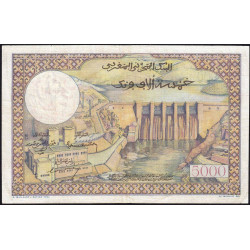 Maroc - Pick 51 - 50 dirhams sur 5'000 francs - Série U.644 - 1953 (1959) - Etat : TTB