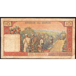 Maroc - Pick 54a - 10 dirhams - Série H.15 - 1960 - Etat : TB-