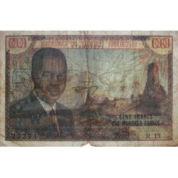 Cameroun - Pick 10 - 100 francs - Série R.11 - 1962 - Etat : AB à B-