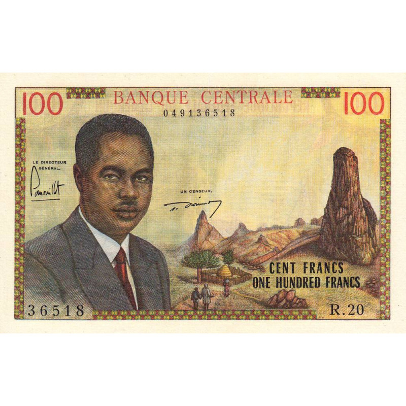 Cameroun - Pick 10 - 100 francs - Série R.20 - 1962 - Etat : SPL-