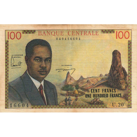 Cameroun - Pick 10 - 100 francs - Série U.20 - 1962 - Etat : TB