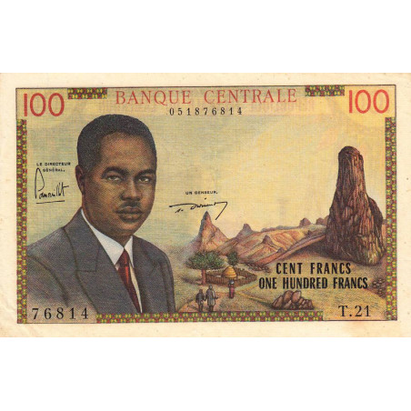 Cameroun - Pick 10 - 100 francs - Série T.21 - 1962 - Etat : SUP