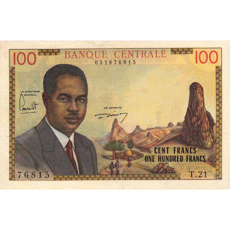 Cameroun - Pick 10 - 100 francs - Série T.21 - 1962 - Etat : TTB+