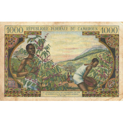 Cameroun - Pick 12a - 1'000 francs - Série O.9 - 1962 - Etat : TB-