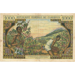 Cameroun - Pick 12b - 1'000 francs - Série K.20 - 1962 - Etat : TB