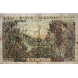 Cameroun - Pick 12b - 1'000 francs - Série K.20 - 1962 - Etat : TB