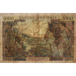 Cameroun - Pick 12b - 1'000 francs - Série Q.22 - 1962 - Etat : TB